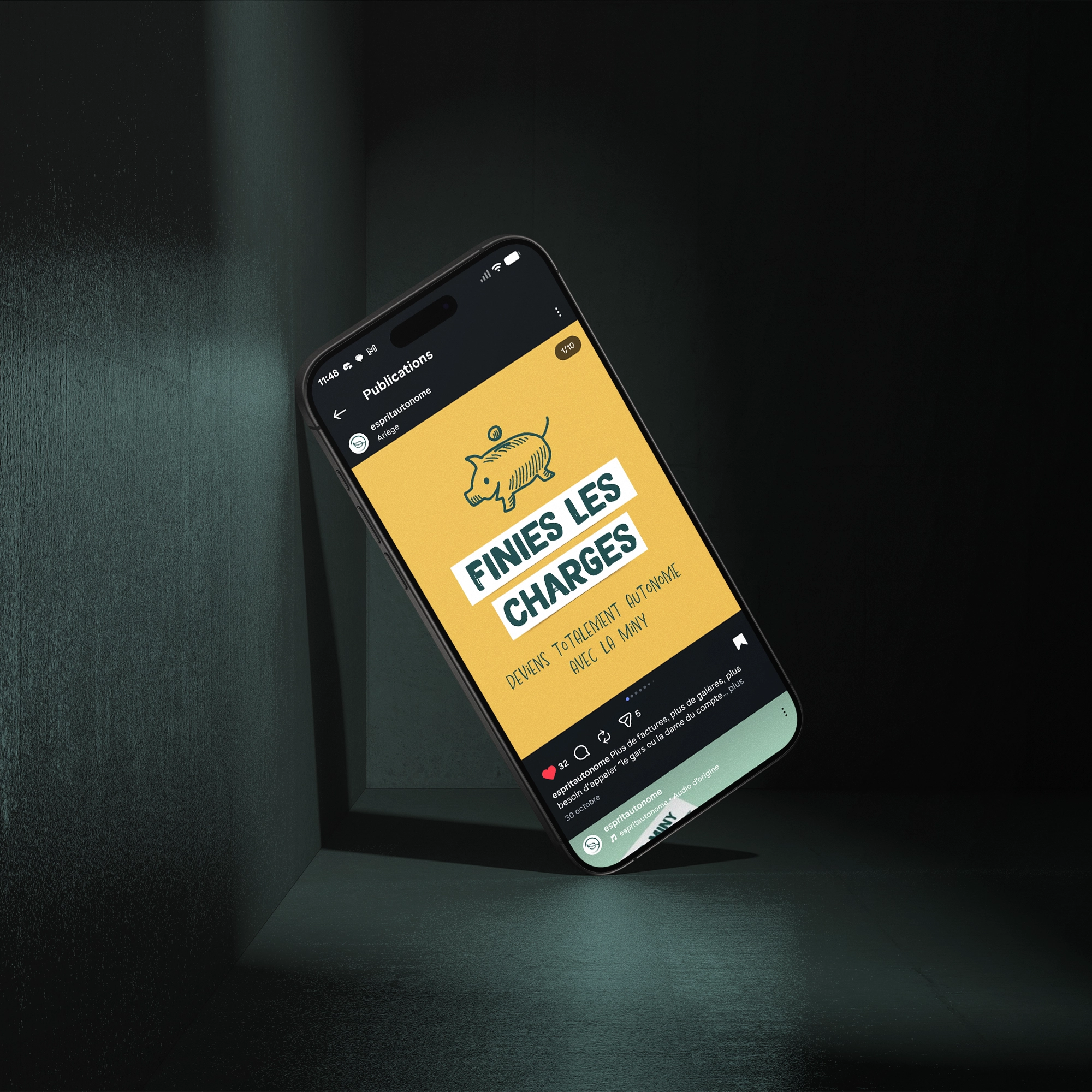 Création de carrousels pour la campagne Miny d'Esprit Autonome